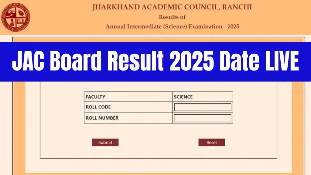 Jharkhand Board Result 2025 Date LIVE